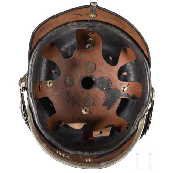 A helmet for members of the gendarmerie, dated 1917