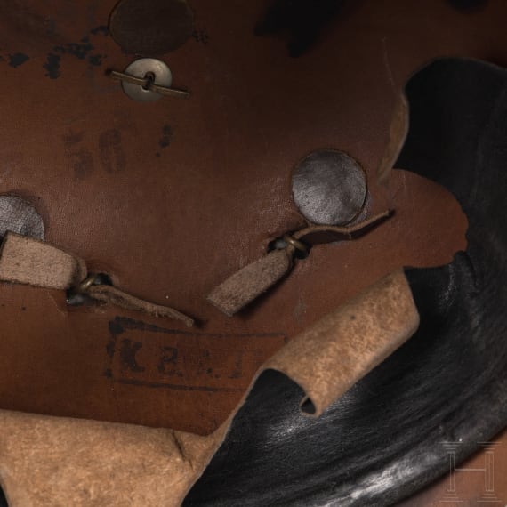 A helmet for members of the gendarmerie, dated 1917