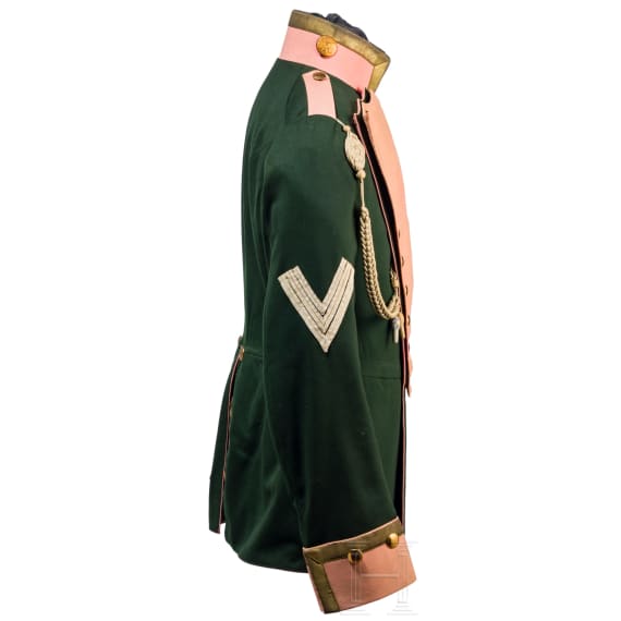 A uniform for a sergeant of the Bavarian Chevaulegers, circa1900