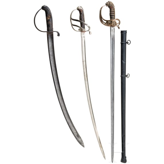 Three Bavarian edged weapons, 19th/20th centuries