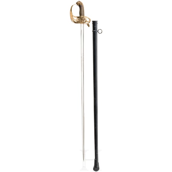 A cavalry sword or service saber for officers, circa 1910