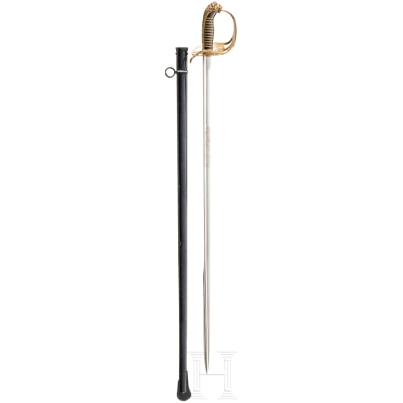 A cavalry sword or service saber for officers, circa 1910
