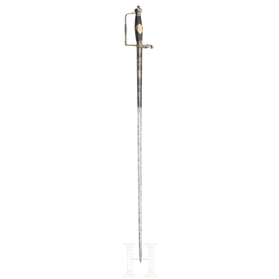 A sword for military doctors or medical officers, circa 1800