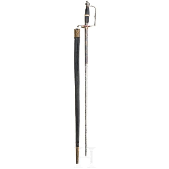 A sword for military doctors or medical officers, circa 1800