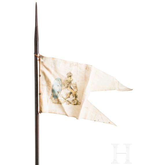 A steel tube lance M 93 for Bavarian cavalry NCOs