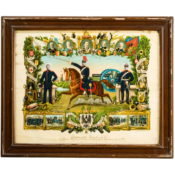 The estate of Reservist Vorschmitt of the Royal Bavarian 2nd Field Artillery Regiment &lsquo;Horn&rsquo;, 1905 - 1907