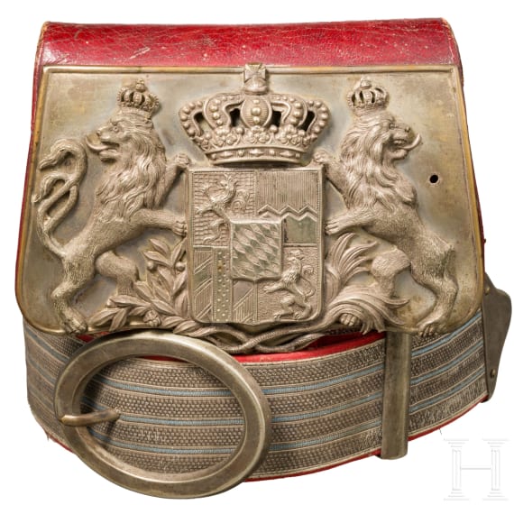 A cartouche box M 1873 and a bandolier for cavalry officers