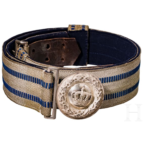 Kleine Sammlung bayerische Offizierseffekten, um 1900
