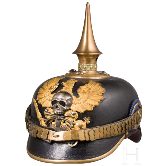 Helm f&uuml;r Reserveoffiziere im Braunschweigischen Infanterie-Regiment Nr. 92