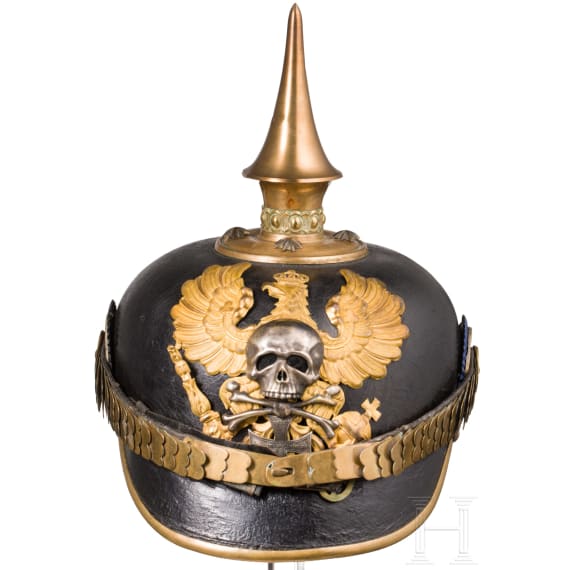 Helm f&uuml;r Reserveoffiziere im Braunschweigischen Infanterie-Regiment Nr. 92