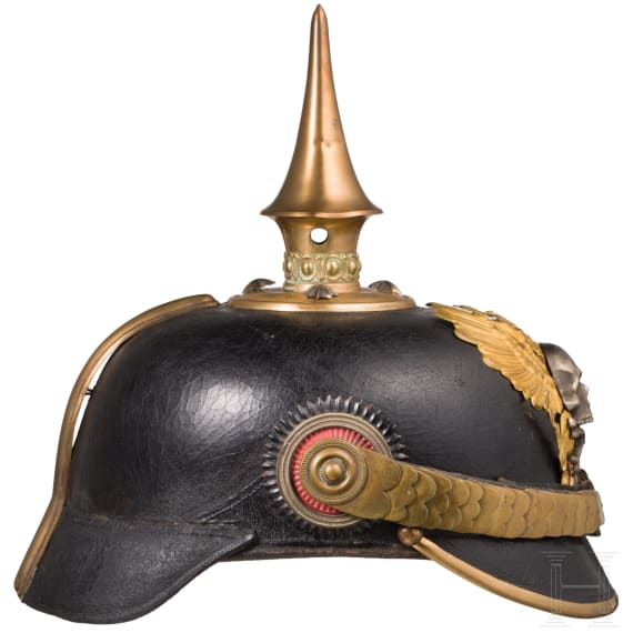 Helm f&uuml;r Reserveoffiziere im Braunschweigischen Infanterie-Regiment Nr. 92