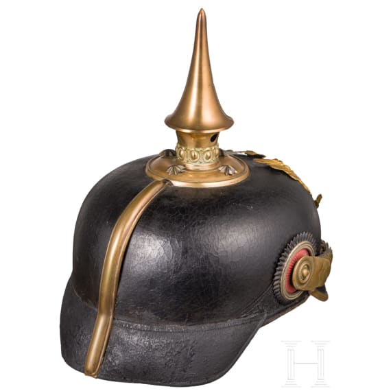 Helm f&uuml;r Reserveoffiziere im Braunschweigischen Infanterie-Regiment Nr. 92
