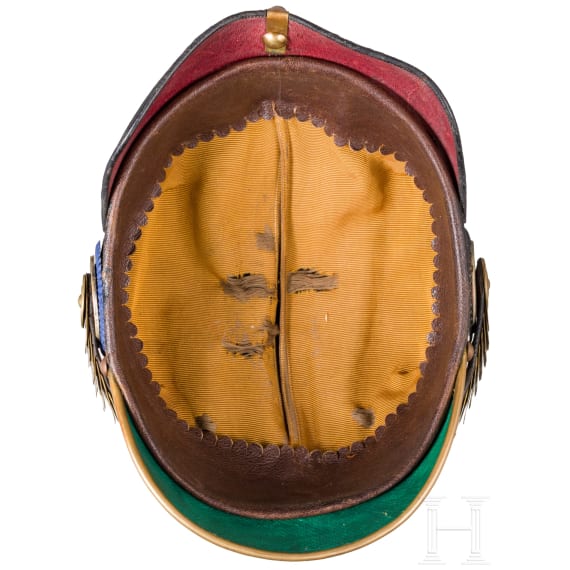 Helm f&uuml;r Reserveoffiziere im Braunschweigischen Infanterie-Regiment Nr. 92