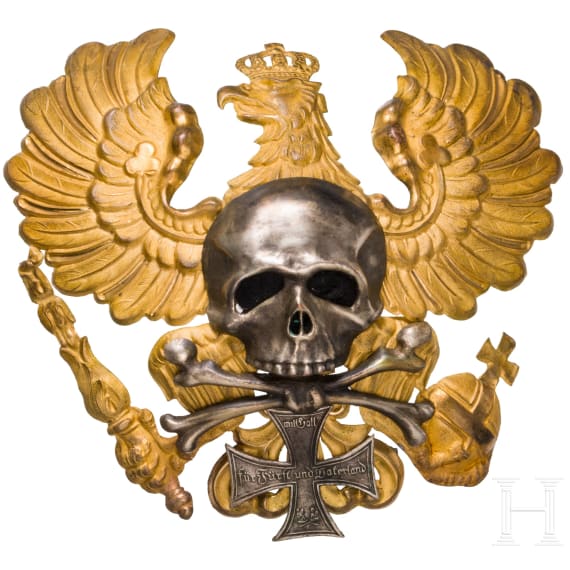 Helm f&uuml;r Reserveoffiziere im Braunschweigischen Infanterie-Regiment Nr. 92