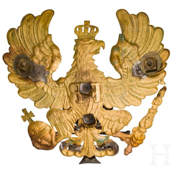 Helm f&uuml;r Reserveoffiziere im Braunschweigischen Infanterie-Regiment Nr. 92