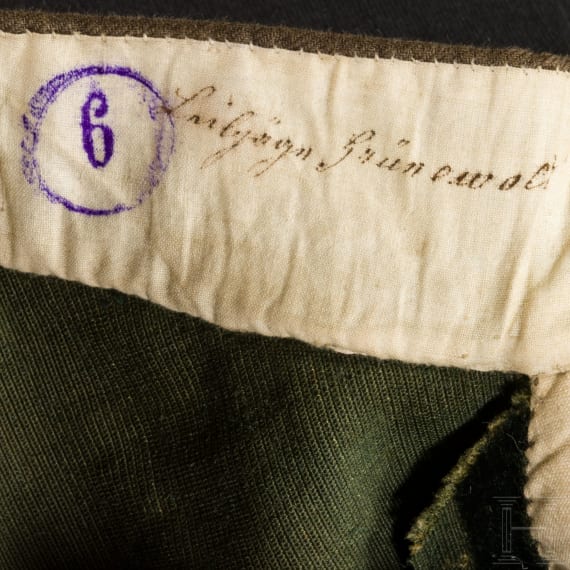 Uniformteile f&uuml;r Jagdbedienstete im Herzogtum Braunschweig, 19./20. Jhdt.