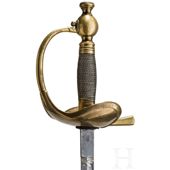 K&uuml;rassier-Stichdegen nach russischer Form f&uuml;r einen Angeh&ouml;rigen im Braunschweigischen Husaren-Regiment Nr. 17, um 1924