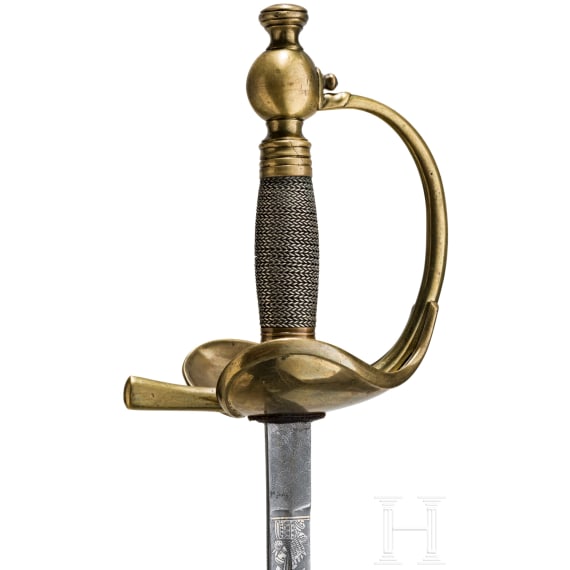 K&uuml;rassier-Stichdegen nach russischer Form f&uuml;r einen Angeh&ouml;rigen im Braunschweigischen Husaren-Regiment Nr. 17, um 1924