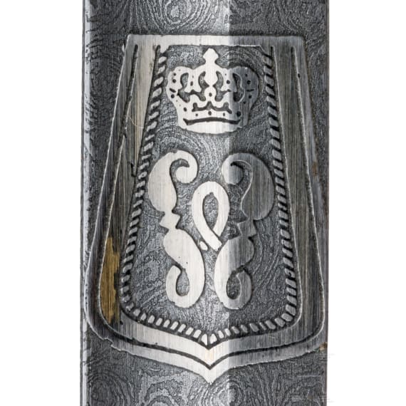 K&uuml;rassier-Stichdegen nach russischer Form f&uuml;r einen Angeh&ouml;rigen im Braunschweigischen Husaren-Regiment Nr. 17, um 1924
