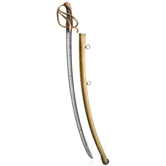 Offiziersm&auml;&szlig;iger S&auml;bel des Hanseatischen B&uuml;rger-Artillerie-Korps, um 1813 - 1815