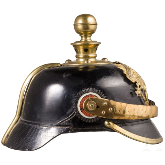Helm f&uuml;r Mannschaften der Feldartillerie-Regimenter Nr. 10 oder Nr. 46, um 1900
