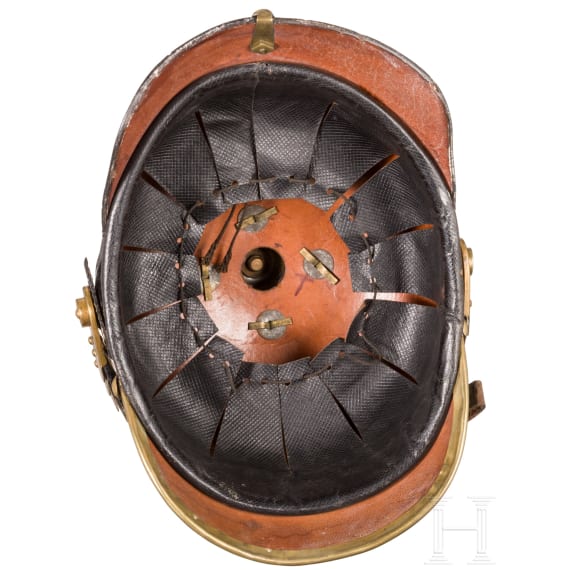 Helm f&uuml;r Mannschaften der Feldartillerie-Regimenter Nr. 10 oder Nr. 46, um 1900