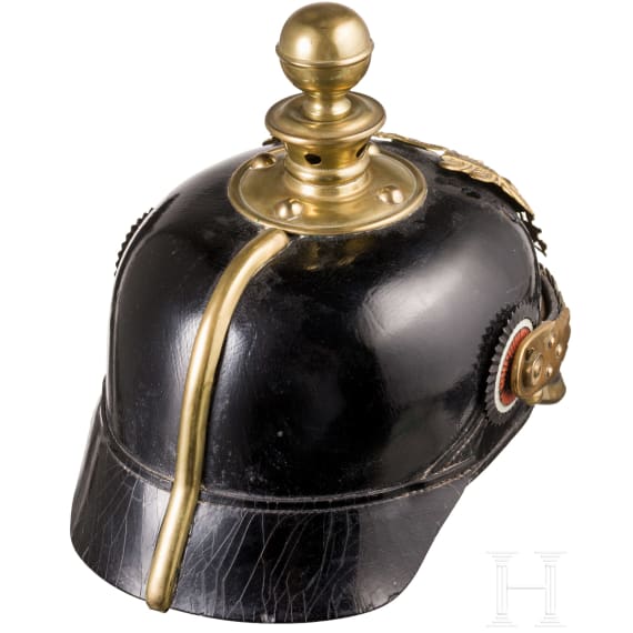 Helm f&uuml;r Mannschaften der Feldartillerie-Regimenter Nr. 10 oder Nr. 46, um 1900