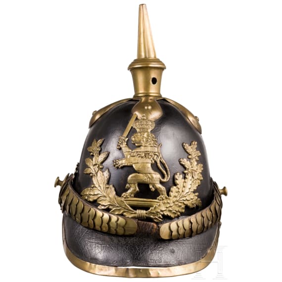 Helm M 1857 f&uuml;r Mannschaften der hessischen Infanterie