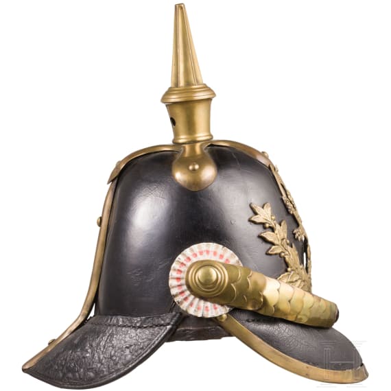 Helm M 1857 f&uuml;r Mannschaften der hessischen Infanterie