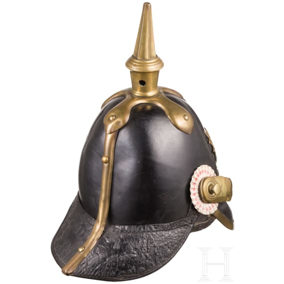 Helm M 1857 f&uuml;r Mannschaften der hessischen Infanterie