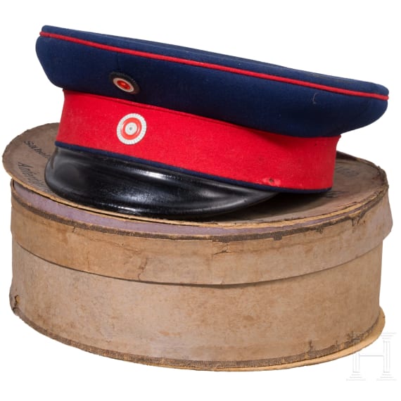 Schirmm&uuml;tze f&uuml;r Angeh&ouml;rige der hessischen Infanterie, um 1900