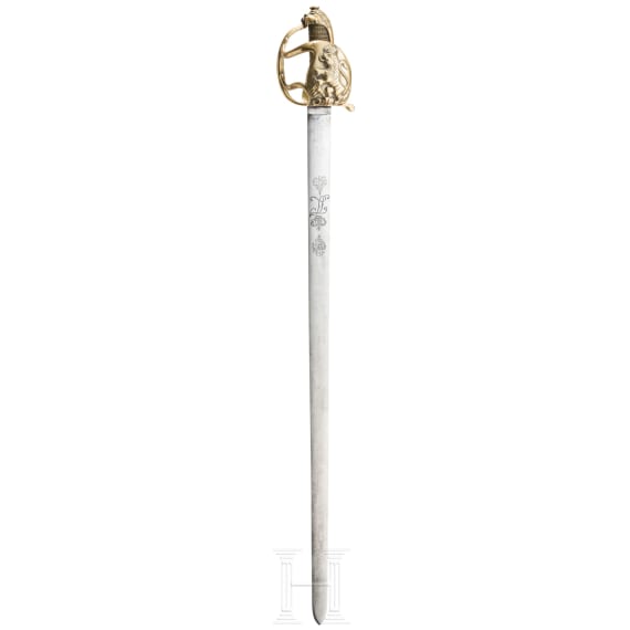 Kavalleriepallasch aus der Regierungszeit von Landgraf Friedrich II. von Hessen-Kassel, 1760 - 1785