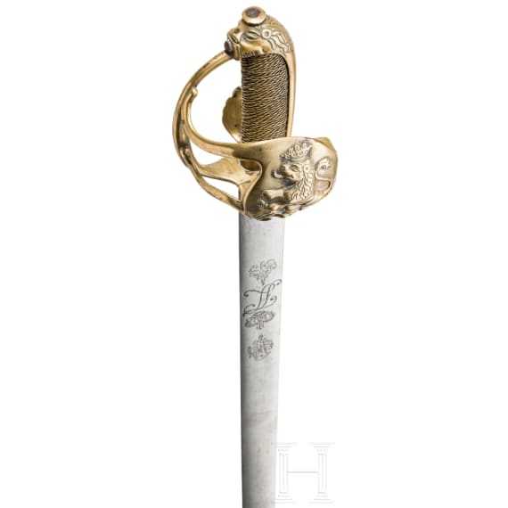 Kavalleriepallasch aus der Regierungszeit von Landgraf Friedrich II. von Hessen-Kassel, 1760 - 1785
