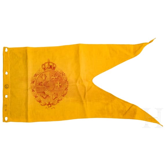 Lanzenflagge f&uuml;r Unteroffiziere der Mecklenburgischen Kavallerie, datiert 1917