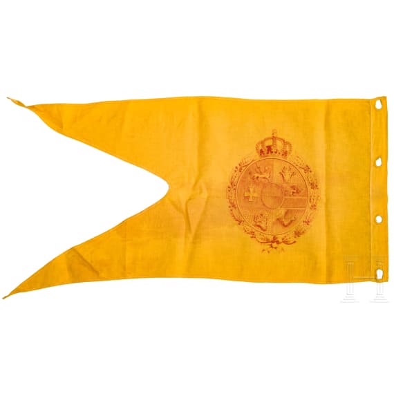 Lanzenflagge f&uuml;r Unteroffiziere der Mecklenburgischen Kavallerie, datiert 1917