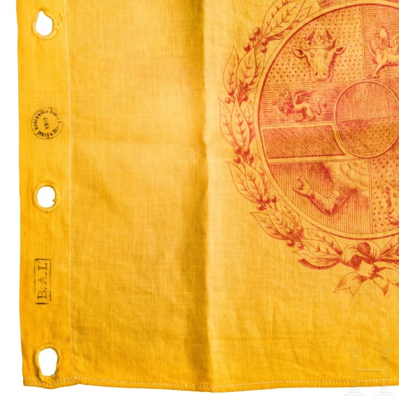 Lanzenflagge f&uuml;r Unteroffiziere der Mecklenburgischen Kavallerie, datiert 1917