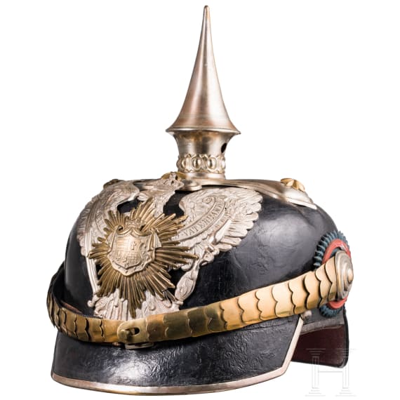 Helm f&uuml;r Offiziere im Oldenburgischen Dragoner-Regiment Nr. 19, um 1900