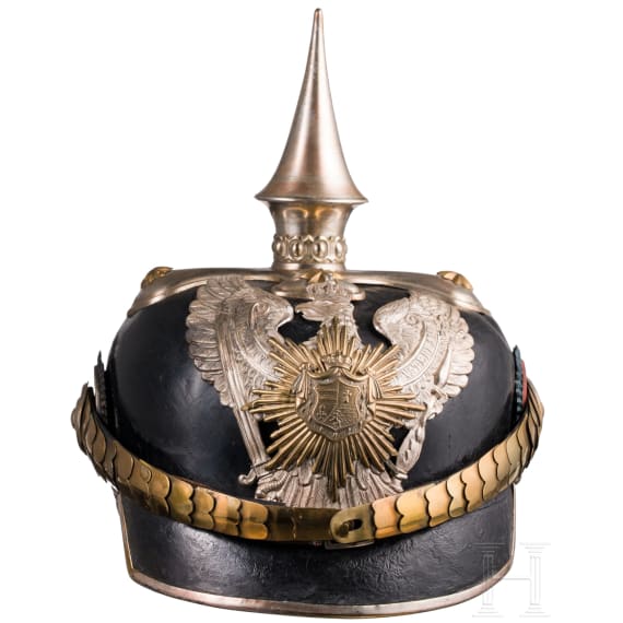 Helm f&uuml;r Offiziere im Oldenburgischen Dragoner-Regiment Nr. 19, um 1900