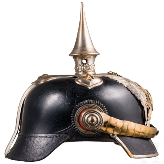 Helm f&uuml;r Offiziere im Oldenburgischen Dragoner-Regiment Nr. 19, um 1900