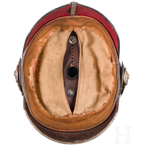 Helm f&uuml;r Offiziere im Oldenburgischen Dragoner-Regiment Nr. 19, um 1900