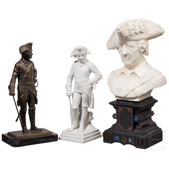 Drei Figuren Friedrich der Gro&szlig;e