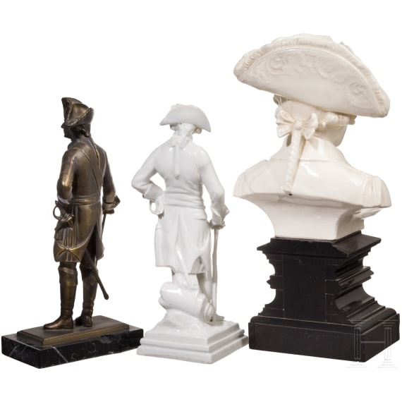 Drei Figuren Friedrich der Gro&szlig;e