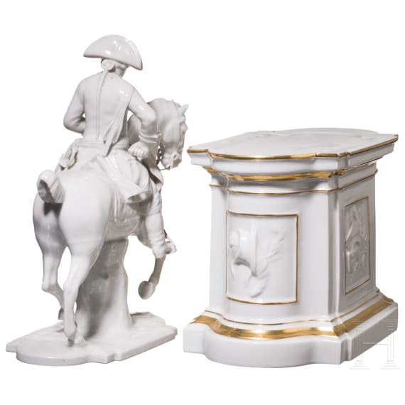 Friedrich der Gro&szlig;e zu Pferd, Carl Gottlieb Schubert um 1780 (Entwurf), F&uuml;rstenberg, 2. H&auml;lfte des 20. Jhdts.