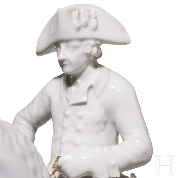 Friedrich der Gro&szlig;e zu Pferd, Carl Gottlieb Schubert um 1780 (Entwurf), F&uuml;rstenberg, 2. H&auml;lfte des 20. Jhdts.