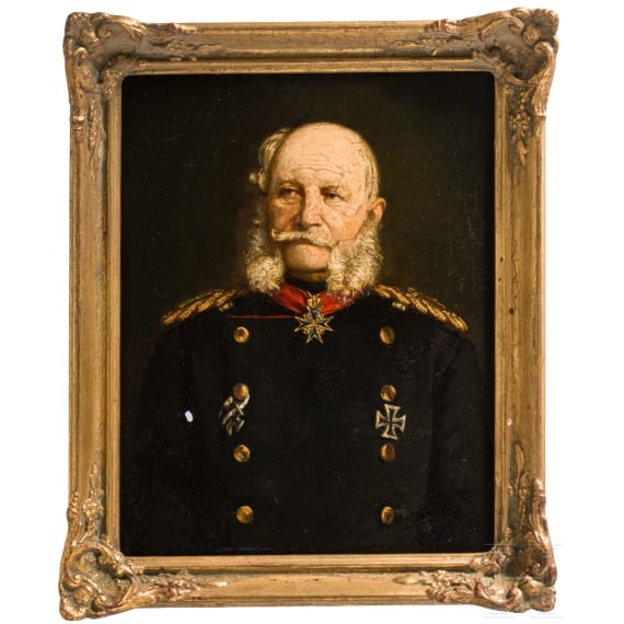 Kaiser Wilhelm I. - Brustportrait von Paul Wilhelm Kiederich 1877