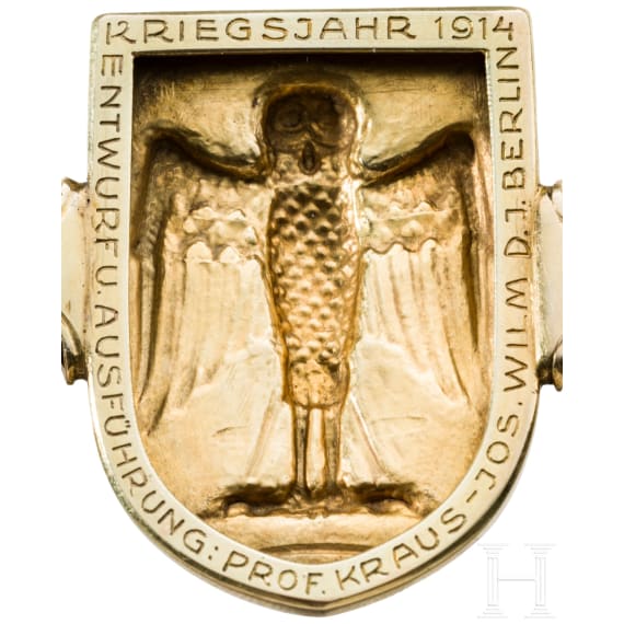 Kaiser Wilhelm II. - Goldene Kette zur Gr&uuml;ndung der Universit&auml;t Frankfurt am Main, datiert 18. 10. 1914