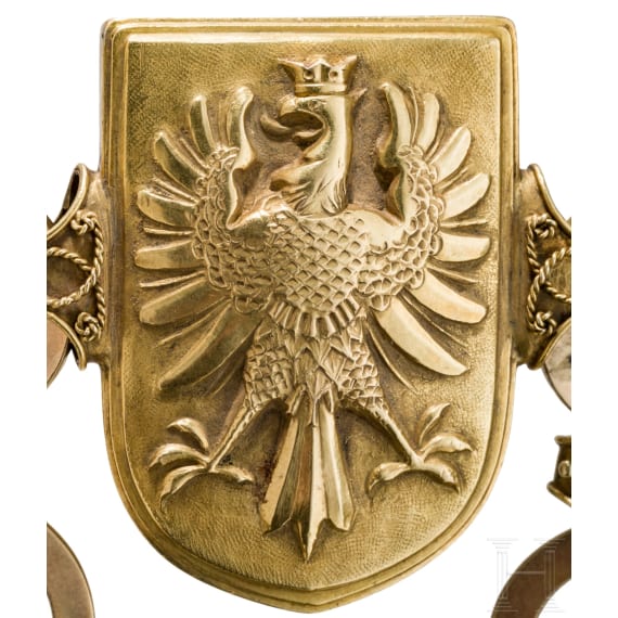 Kaiser Wilhelm II. - Goldene Kette zur Gr&uuml;ndung der Universit&auml;t Frankfurt am Main, datiert 18. 10. 1914