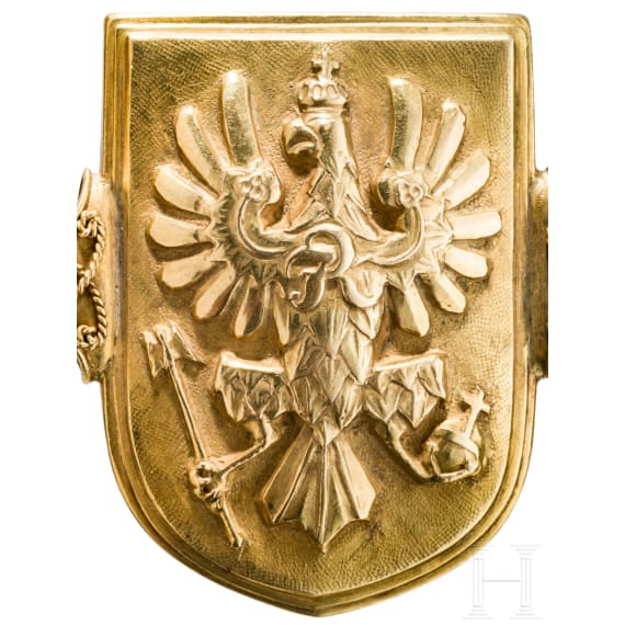 Kaiser Wilhelm II. - Goldene Kette zur Gr&uuml;ndung der Universit&auml;t Frankfurt am Main, datiert 18. 10. 1914