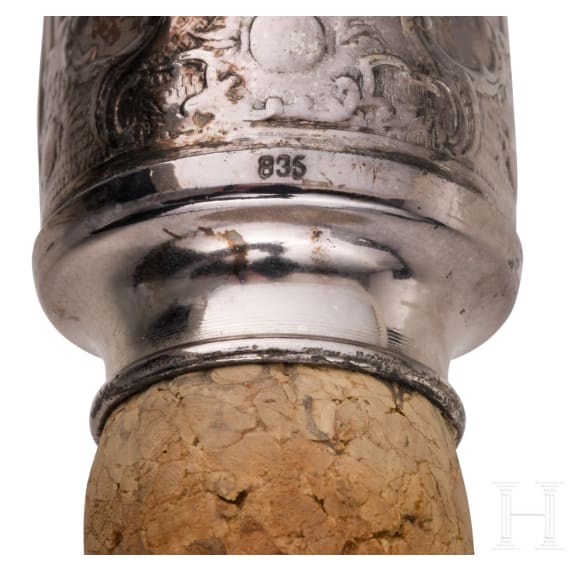 Zwei Miniaturhelme aus Silber, um 1900