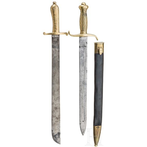 Zwei Faschinenmesser, deutsch, 19./20. Jhdt.